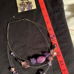 Necklace with matching earrings